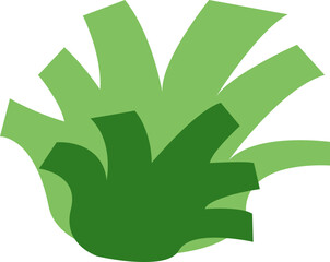 Stylized Bushes Floral 