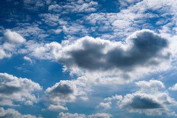 Sky clouds azure color natural nature cirrus clouds cumulus feeling