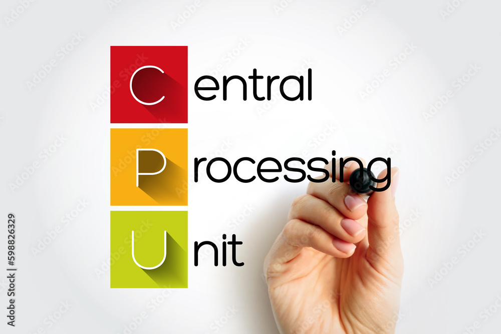 Poster cpu central processing unit - electronic circuitry that executes instructions comprising a computer 