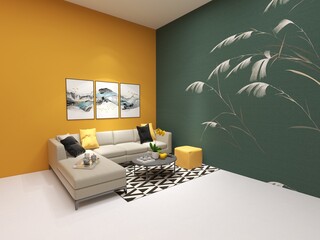 Minimalist and beautiful living room interior design