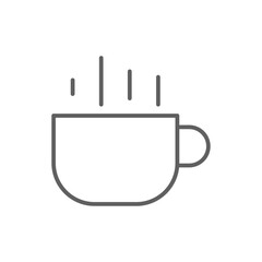 Coffee Business icon with black outline style. drink, mug, hot, espresso, beverage, cafe, caffeine. Vector illustration