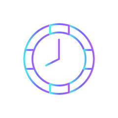 Timeline Business icon with blue duotone style. time, chart, information, data, future, info, progress. Vector illustration