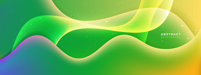 Bright Colorful Wave Fluid with sparkling design background