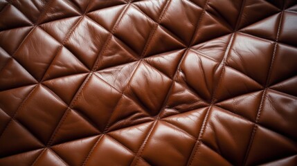 Close-up of textured leather material. Generative AI
