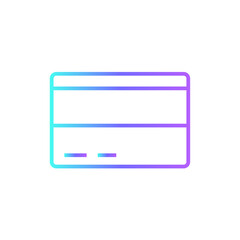 Credit Card Finance and economy icon with blue duotone style. credit, bank, finance, money, pay, debit, payment. Vector illustration