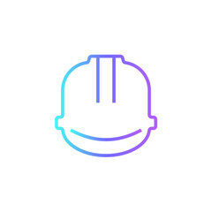 Helmet Construction icon with blue duotone style. safety, equipment, worker, construction, industry, engineer, protection. Vector illustration