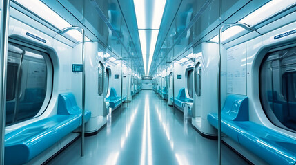 interior design for modern metro and rail system