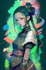 person with a sword in their hands