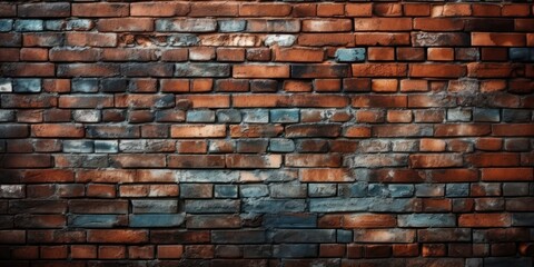 Obraz premium Brick wall background, Brick wall texture Created Generative Ai