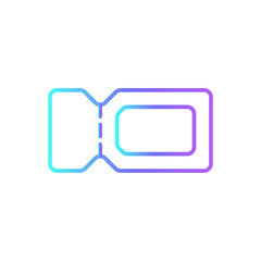 Fototapeta premium Voucher Shopping icon with blue duotone style. coupon, discount, gift, present, promotion, bonus, sale. Vector illustration