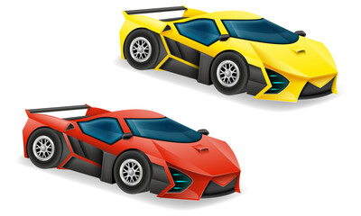 Fototapeta na wymiar fast sports car for high speed driving stock vector illustration