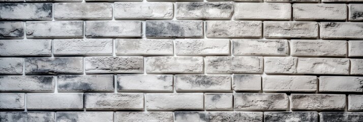 Brick wall background, White brick wall texture Created Generative Ai