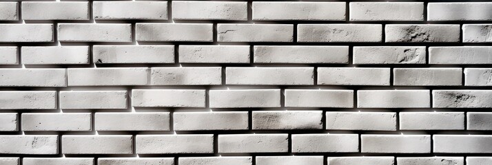 Fototapeta premium Brick wall background, White brick wall texture Created Generative Ai