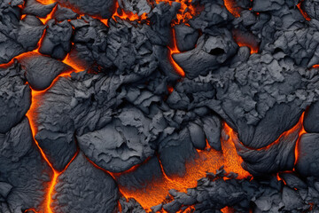Nahtlos wiederholendes Muster - Lava Vulkan Gestein - Fotorealistisch
