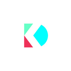 KD Logo Design. Letter KD vector Illustration