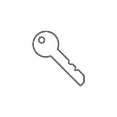 Key Access Information technology icon with black outline style. password, access, security, protection, unlock, secure, protect. Vector illustration
