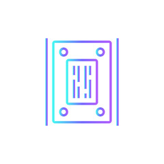 Crypto Data Information technology icon with blue duotone style. digital, money, bitcoin, network, finance, payment, investment. Vector illustration