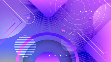 Creative vector frame background with 3d isometric geometric shapes. Vector illustration. Memphis style banner design