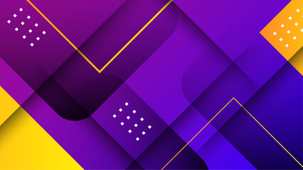 Creative vector frame background with isometric geometric shapes. Vector illustration. Memphis style banner design