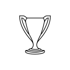 Cup vector icon. champion illustration sign. winner symbol. win logo.