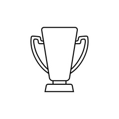Cup vector icon. champion illustration sign. winner symbol. win logo.