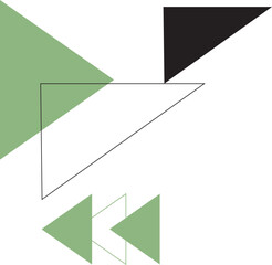 Geometric Memphis Triangle