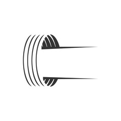 wheel logo vector illustration