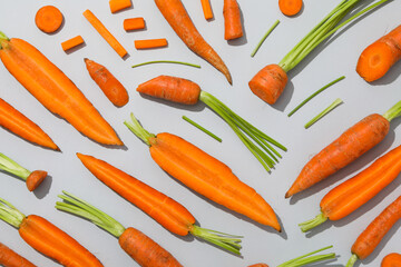 Fresh carrot, food for diet and healthy eating