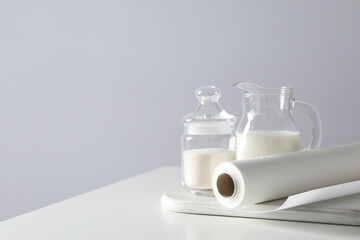 Concept of accessories for cooking and baking - baking paper