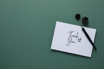 Words of gratitude, gratitude concept, text Thank you