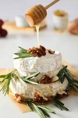 Concept of delicious French food - Camembert cheese