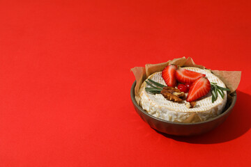 Concept of delicious French food - Camembert cheese