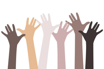 hands raised up 