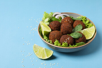 Vegetarian food concept - falafel, tasty falafel balls