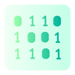binary code gradient icon