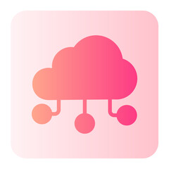 cloud computing gradient icon