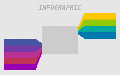 Business data visualization. Process chart. Graphic abstract elements, diagrams with steps, options, parts or processes. Vector business template for presentations. simple concept for infographics.