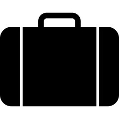 Black Baggage Tool Icon