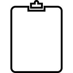 Clipboard Outline Icon