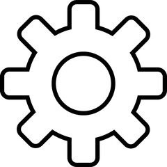Cogwheel Outline Icon