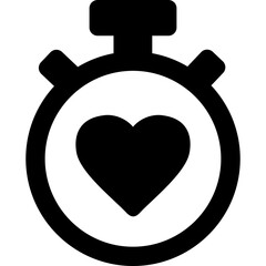 Fototapeta premium Heart Beats Controlling Tool Icon