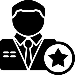Male With A Star Icon