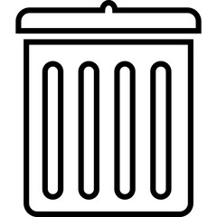 Trash Can Outline Icon