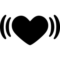 Obraz premium Heartbeat Icon