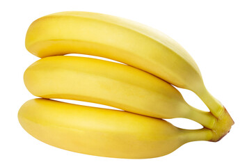 Delicious bananas cut out