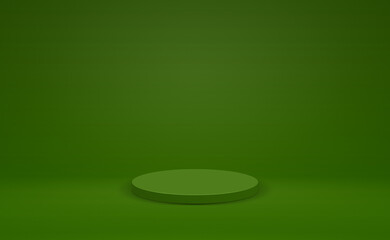 Abstract luxury blur green gradient, used as background studio wall for display your products. Plain studio background.