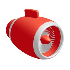 Obraz premium Turbo jet plane engine