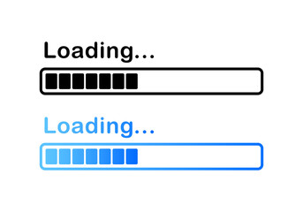 Fototapeta premium Loading. Flat, color, banner loading. vector illustration.