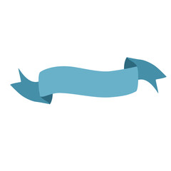 Blue Ribbon Banner Decoration
