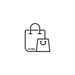 shopping bag icon, online store, shopping cart icon for app web logo banner poster button - SVG File